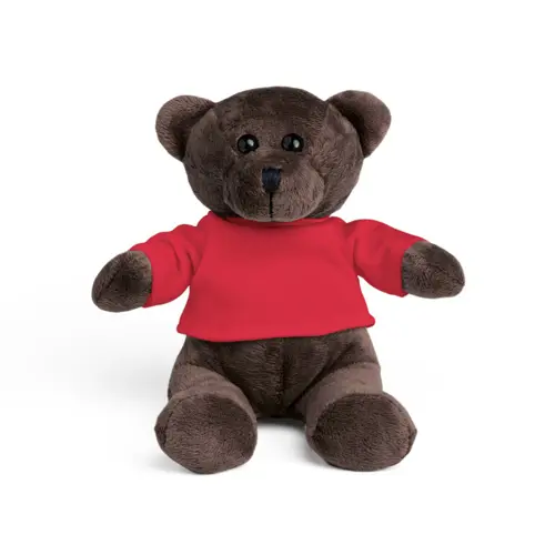Peluche a forma di orsetto con t-shirt personalizzabile da 120mm