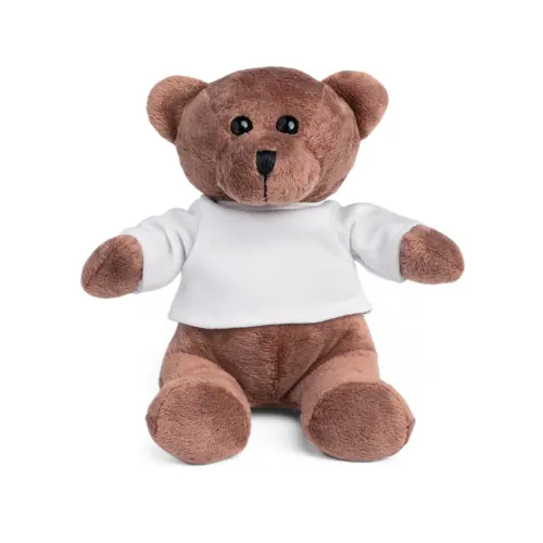 Peluche a forma di orsetto con t-shirt personalizzabile 155mm