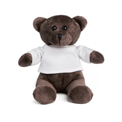 Peluche a forma di orsetto con t-shirt personalizzabile 155mm