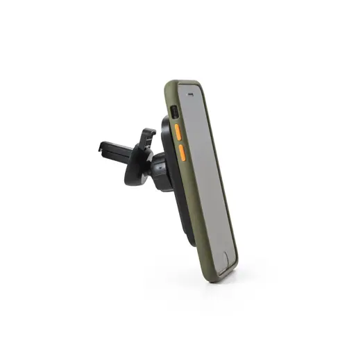 Supporto per smartphone da auto con caricatore magnetico wireless 15W in ABS riciclato