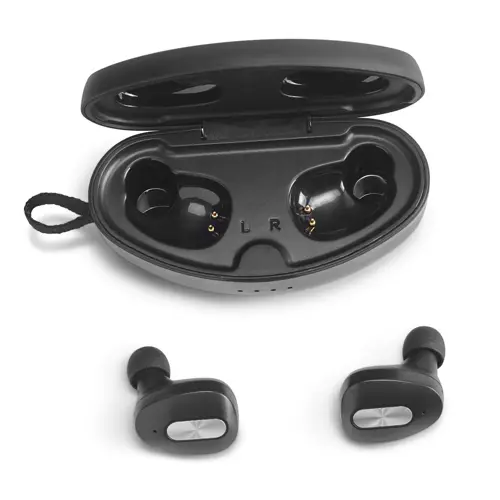 Auricolari wireless in metallo e ABS