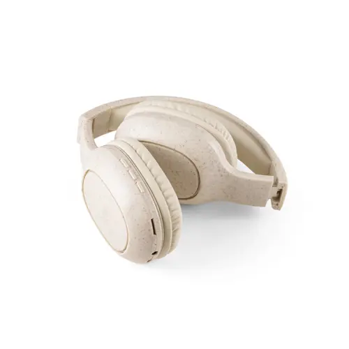 Cuffie Wireless pieghevoli in fibra di paglia di grano e ABS