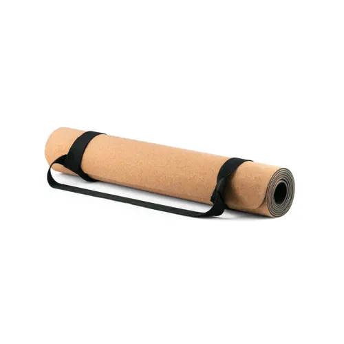 Tappetino per esercizi yoga in sughero e TPE 183x61x0,37cm