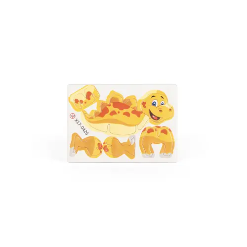 Set di 3 puzzle 3D in carta ed EVA a forma di dinosauro