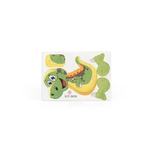 Set di 3 puzzle 3D in carta ed EVA a forma di dinosauro