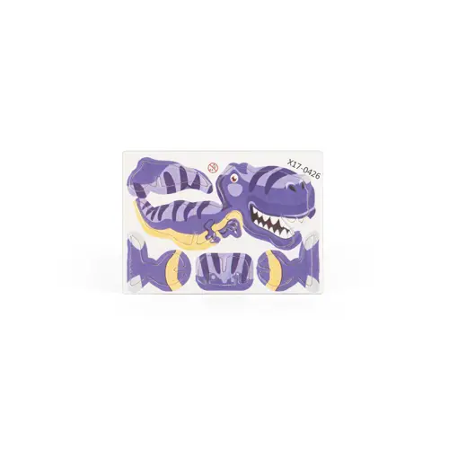 Set di 3 puzzle 3D in carta ed EVA a forma di dinosauro