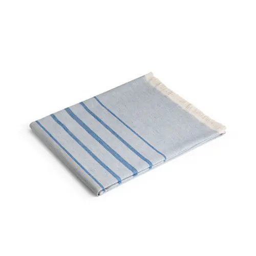 Telo mare bicolore con frange in cotone riciclato 100x180cm da 260gr prodotto in UE 
