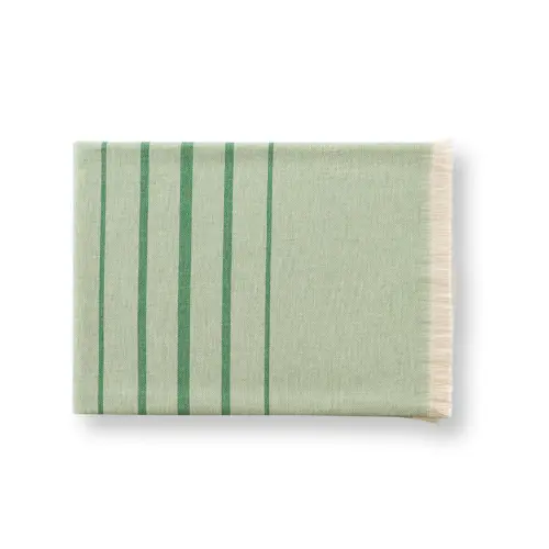Telo mare bicolore con frange in cotone riciclato 100x180cm da 260gr prodotto in UE 
