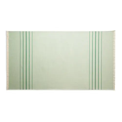 Telo mare bicolore con frange in cotone riciclato 100x180cm da 260gr prodotto in UE 