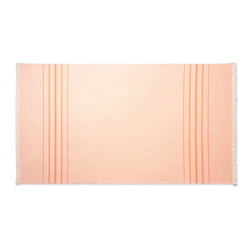Telo mare bicolore con frange in cotone riciclato 100x180cm da 260gr prodotto in UE 