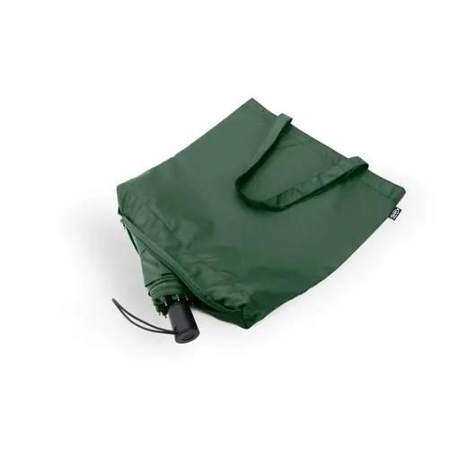 Set regalo ecologico RPET con ombrello pieghevole antivento 21” e shopper 39x42cm