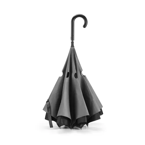Ombrello in Pongee manuale 23” reversibile con struttura in fibra di vetro