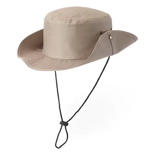 Cappello tipo Safari in poliestere con cordino regolabile 580 mm -  GZ2202102614-129