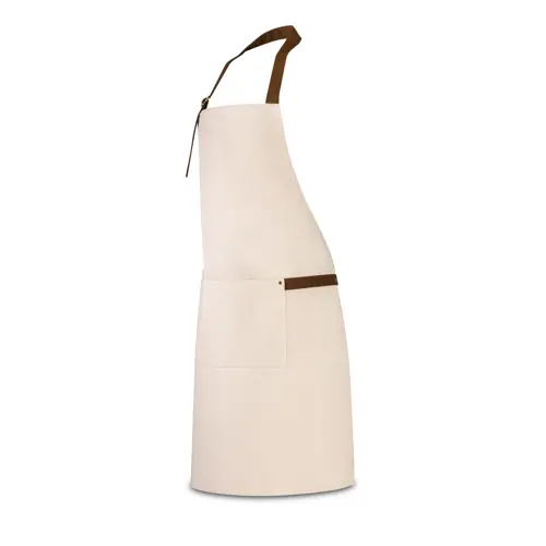 Grembiule in canvas di cotone 320gr 3 tasche una fascia laterale e tracolla regolabile in confezione regalo