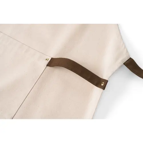Grembiule in canvas di cotone 320gr 3 tasche una fascia laterale e tracolla regolabile in confezione regalo