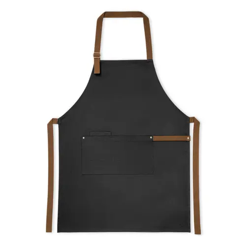 Grembiule in canvas di cotone 300gr 3 tasche una fascia laterale e tracolla regolabile in confezione regalo