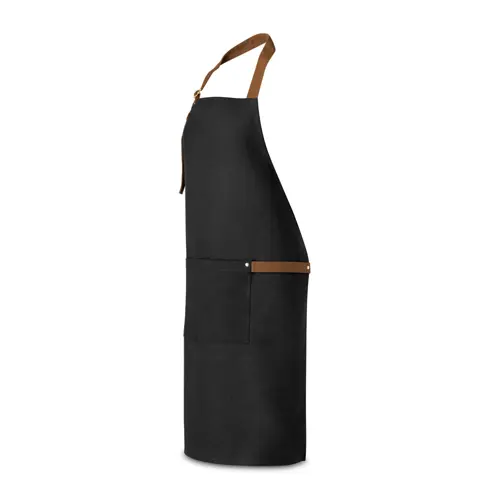 Grembiule in canvas di cotone 300gr 3 tasche una fascia laterale e tracolla regolabile in confezione regalo