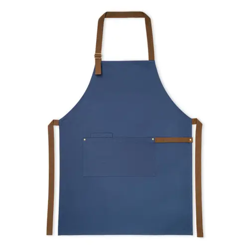 Grembiule in canvas di cotone 300gr 3 tasche una fascia laterale e tracolla regolabile in confezione regalo