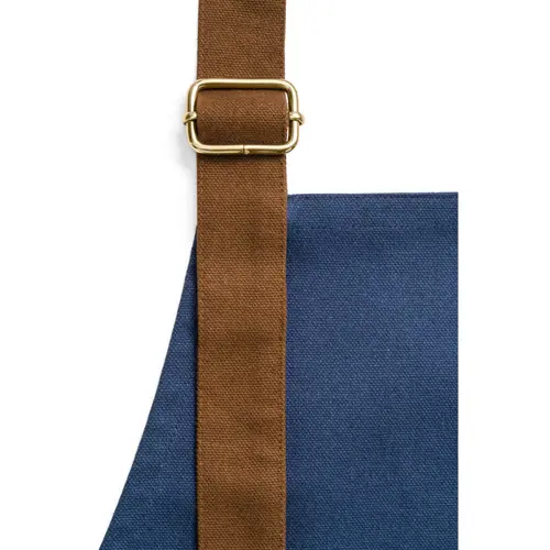 Grembiule in canvas di cotone 300gr 3 tasche una fascia laterale e tracolla regolabile in confezione regalo