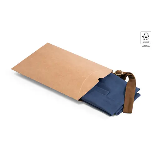 Grembiule in canvas di cotone 300gr 3 tasche una fascia laterale e tracolla regolabile in confezione regalo