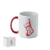 Tazza in ceramica a tema natalizio da 300ml con confezione regalo in coordinato