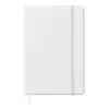 Block Notes A6 con copertina in PU soft touch e 96 pagine a righe con elastico e segnapagine in coordinato