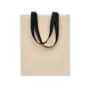Shopper in cotone con manici corti e colorati da 140gr 17x22cm
