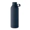 Borraccia isolante doppio strato in acciaio inox riciclato finitura in gomma e manico in silicone da 500ml