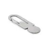 Portachiavi multifunzionale inox riciclato con gettone per carrello spesa