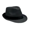 Cappello in paglia di carta con fascia nera in poliestere
