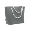 Borsa da spiaggia in feltro RPET con manici in corda 46x13x32cm