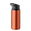 Borraccia in acciaio inox riciclato con imboccatura pieghevole cannuccia e coperchio con maniglia 500ml