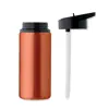 Borraccia in acciaio inox riciclato con imboccatura pieghevole cannuccia e coperchio con maniglia 500ml