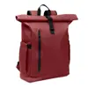 Zaino rolltop porta PC da 15" in poliestere 600D schienale imbottito cinghia trolley