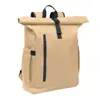 Zaino rolltop porta PC da 15" in poliestere 600D schienale imbottito cinghia trolley
