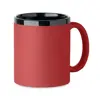 Tazza in ceramica con rivestimento sof touch e bordo e interno nero da 300ml