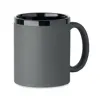 Tazza in ceramica con rivestimento sof touch e bordo e interno nero da 300ml