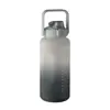 Borraccia motivazionale in RPET con coperchio flip-top e cannuccia da 2000ml