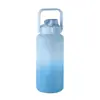 Borraccia motivazionale in RPET con coperchio flip-top e cannuccia da 2000ml