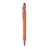 Penna a sfera touch in alluminio riciclato refill blu