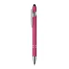 Penna a sfera touch in alluminio riciclato refill blu