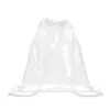Sacca con chiusura a coulisse trasparente in EVA e PVC 36x40cm