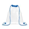 Sacca con chiusura a coulisse trasparente in EVA e PVC 36x40cm