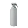 Borraccia in acciaio inox riciclato e finitura gomma con manico silicone 500ml
