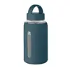 Borraccia in vetro con custodia in silicone e tappo con maniglia da 600ml