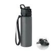 Borraccia in silicone pieghevole con coperchio a beccuccio da 500ml