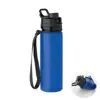 Borraccia in silicone pieghevole con coperchio a beccuccio da 500ml