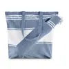 Borsa da spiaggia con telo hammam in cotone e poliestere da 180gr 50x14x38cm