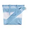 Borsa da spiaggia con telo hammam in cotone e poliestere da 180gr 50x14x38cm