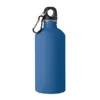 Borraccia termica in acciaio inox riciclato finitura gommata e moschettone 500ml